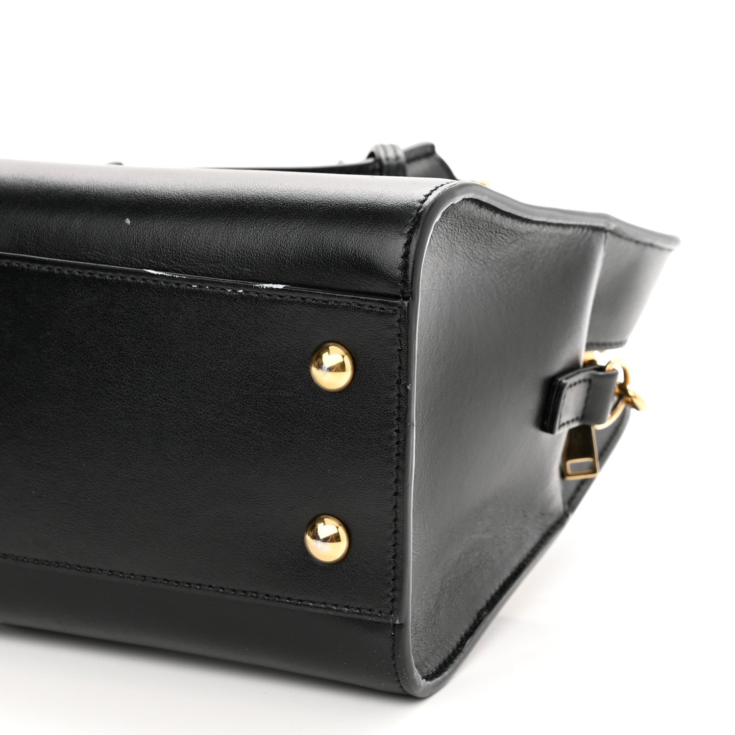 Saint Laurent Calfskin Monogram Baby Cabas Black 9 of 12