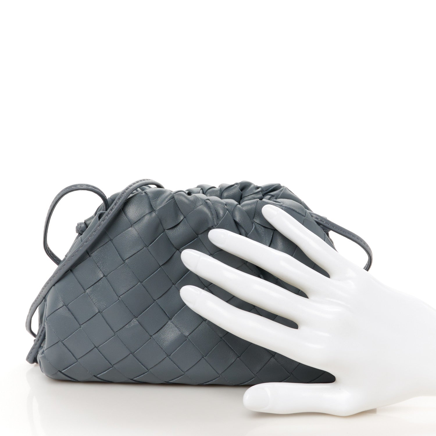 Bottega Veneta Nappa Intrecciato The Mini Pouch Thunder 2 of 12