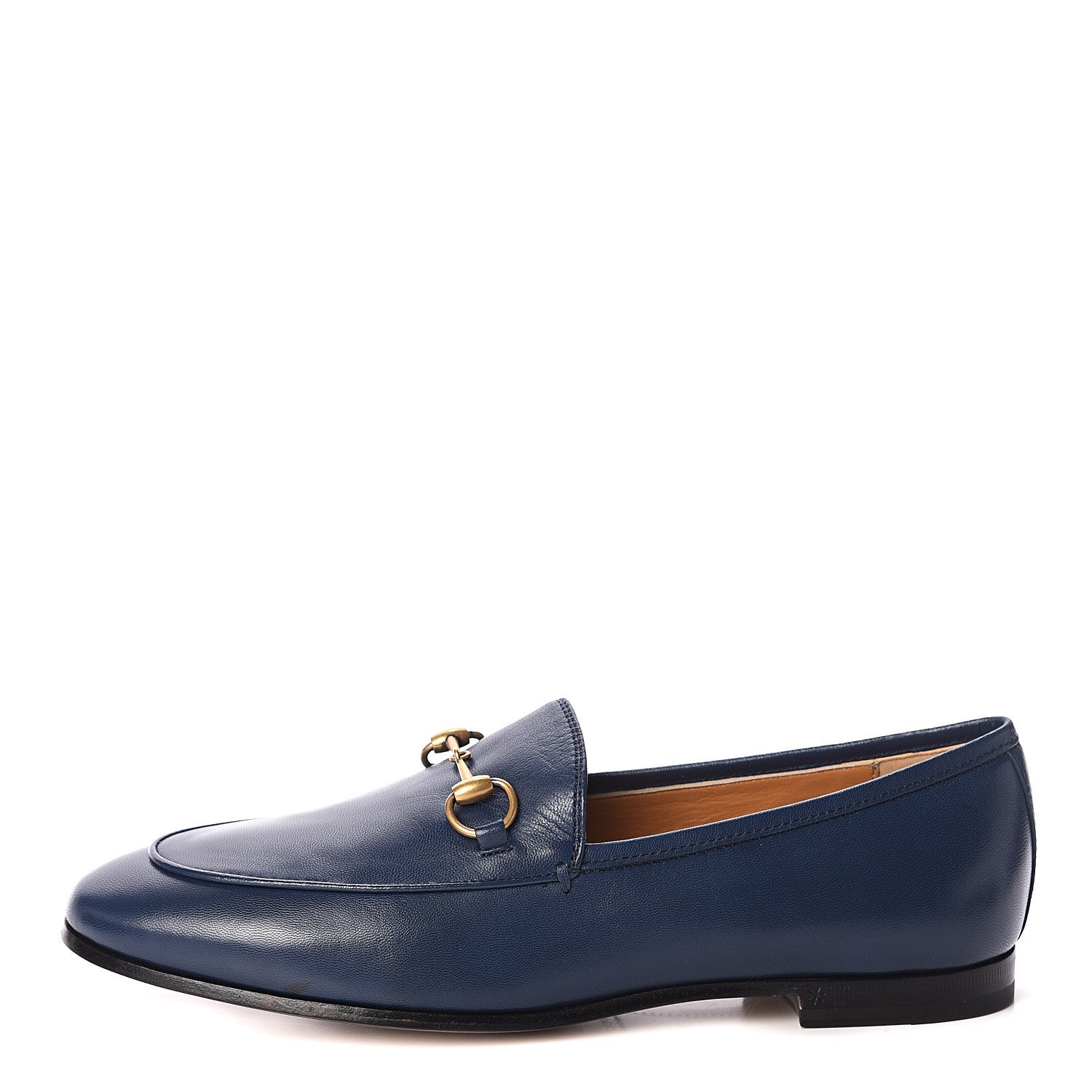 Gucci Malaga Kid Womens Jordaan Loafers 38 Blue Agata 1 of 7