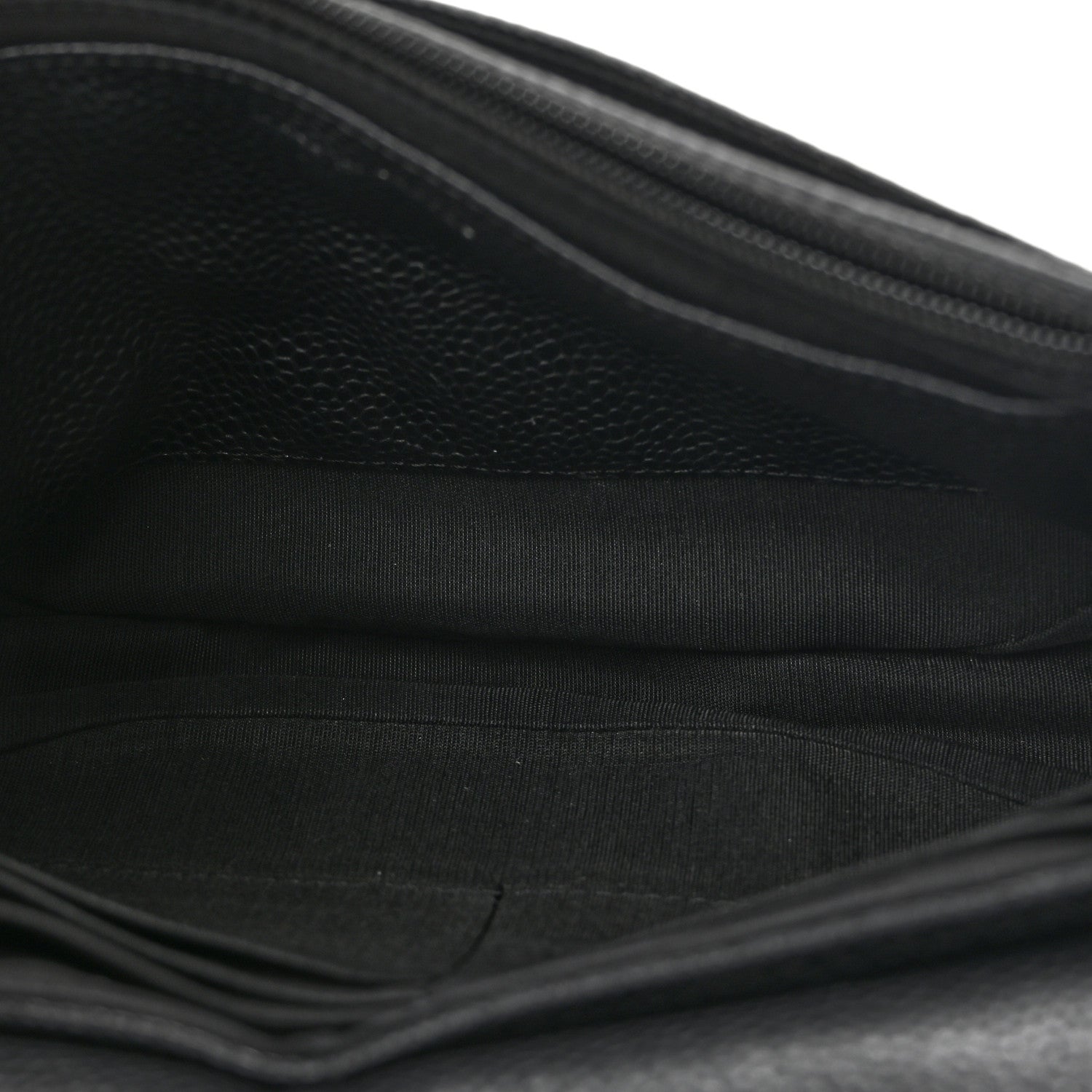 Chanel Caviar Half Moon Wallet On Chain WOC Black 5 of 14