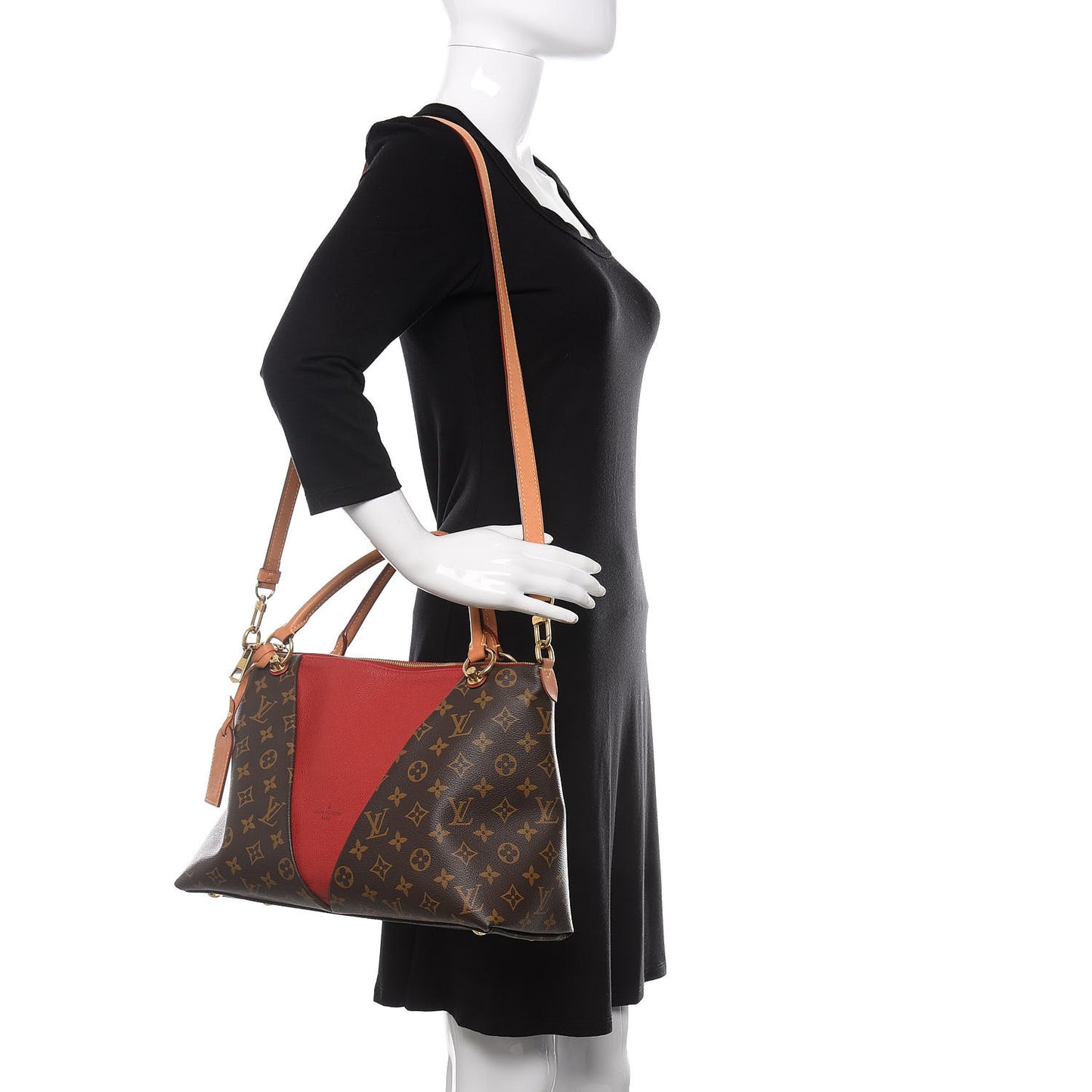 Monogram V Tote MM Cherry