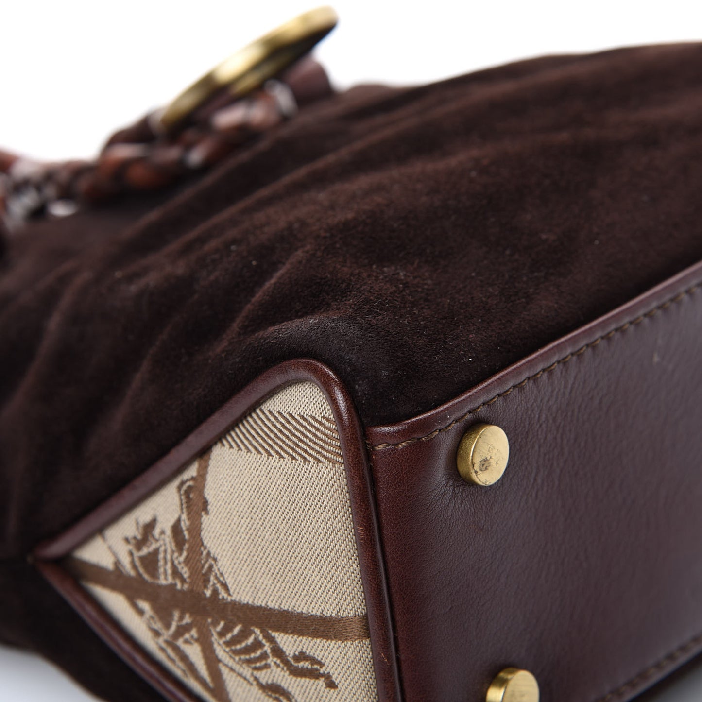 Suede Tote Brown