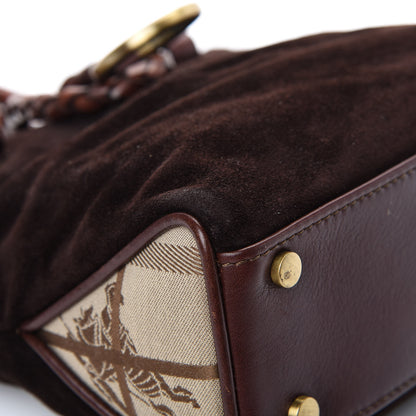 Burberry Suede Tote Brown 8 of 15