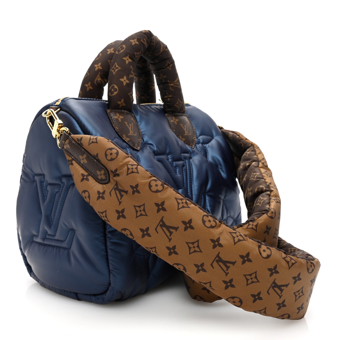 Econyl Mini Monogram Pillow Speedy Bandouliere 25 Navy