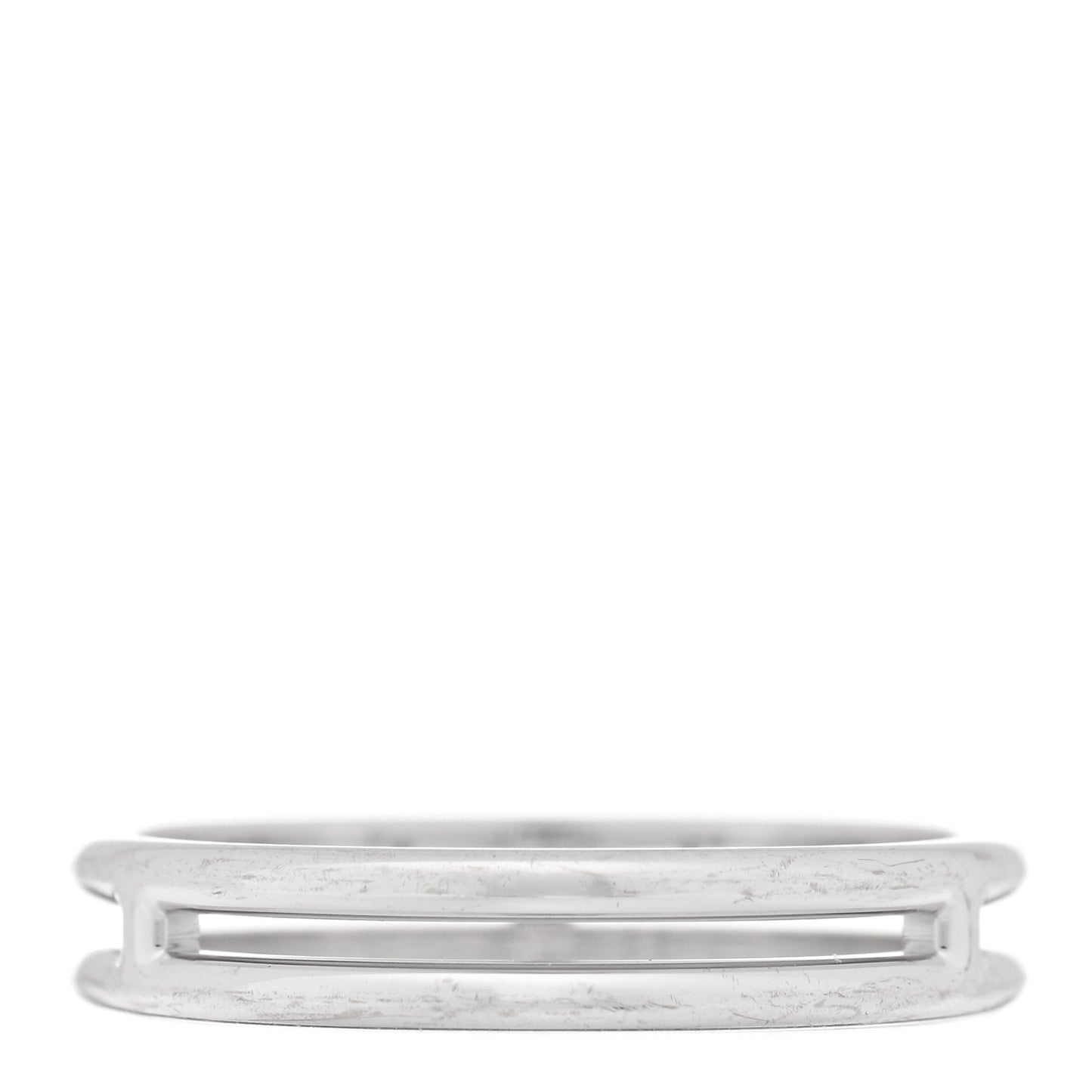 18K White Gold Ariane Wedding Band Ring 55 7.25