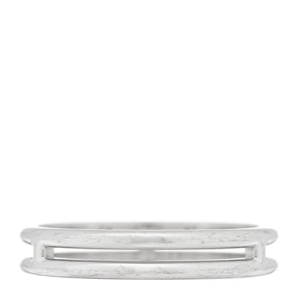 Hermes 18K White Gold Ariane Wedding Band Ring 55 7.25 3 of 5