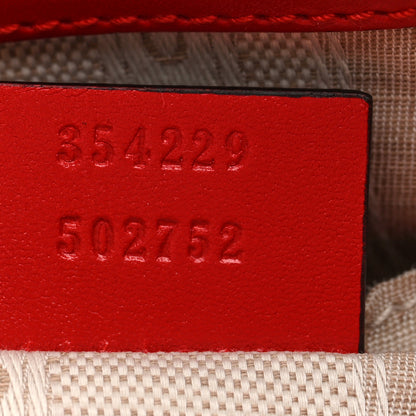 Gucci Hilary Lux GG Monogram Embossed Studded Small Bucket Bag Tobasco 7 of 10