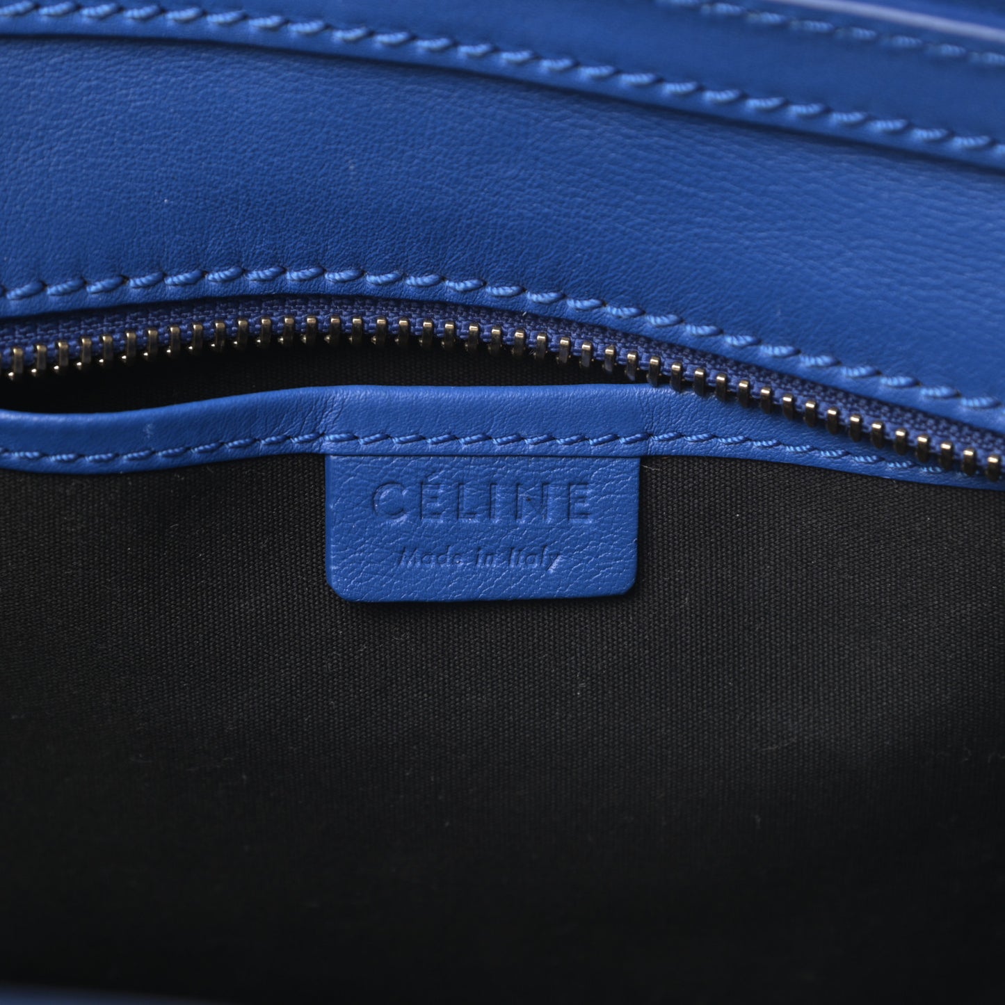 Smooth Calfskin Nano Luggage Royal Blue