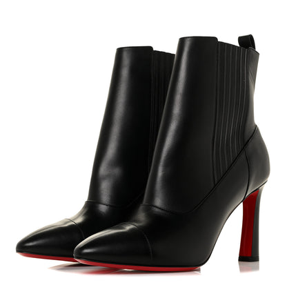 Christian Louboutin Calfskin Shine Me In The 90s 85 Ankle Boots 39.5 Black 3 of 7