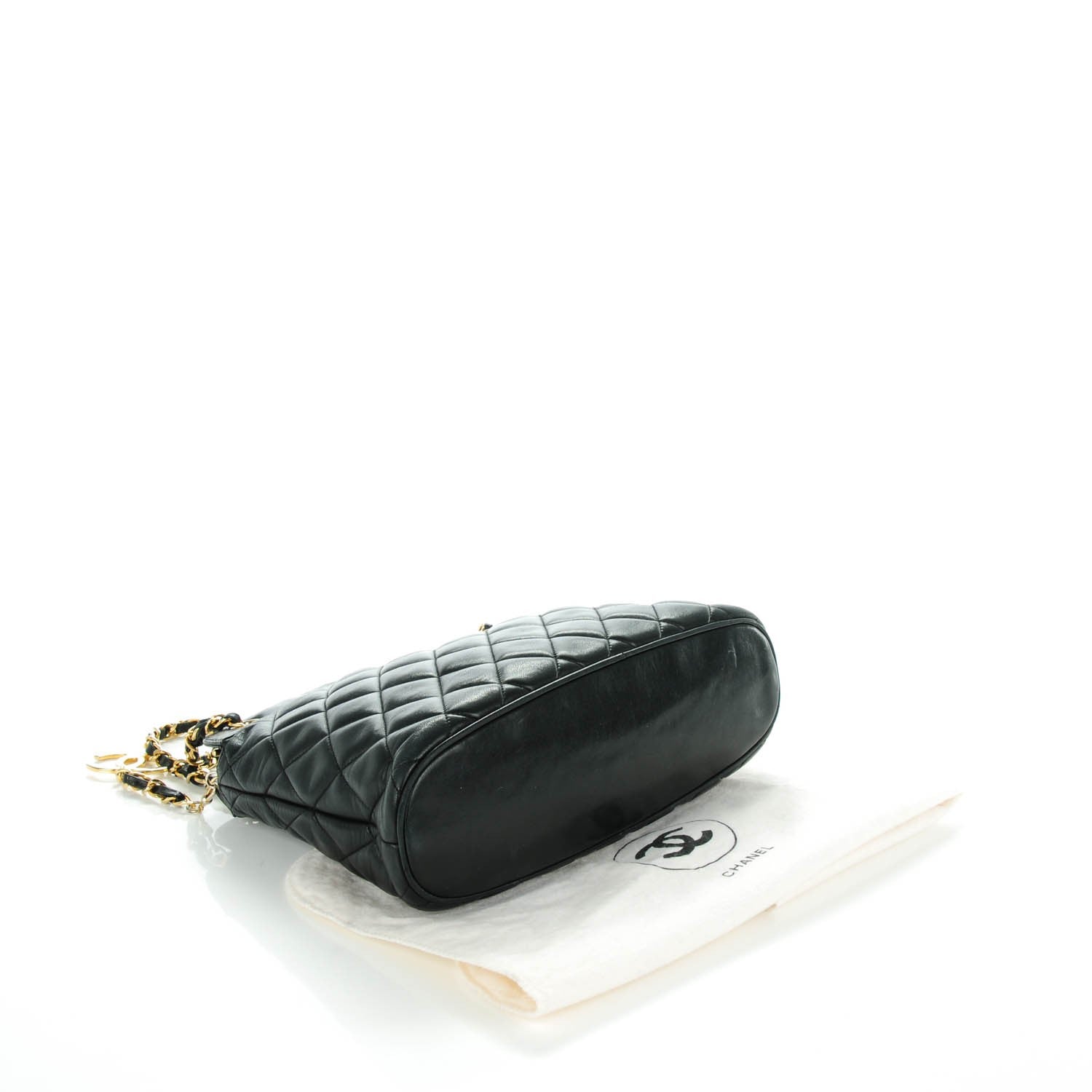 Chanel Lambskin Quilted Shoulder Bag Black 4 of 8
