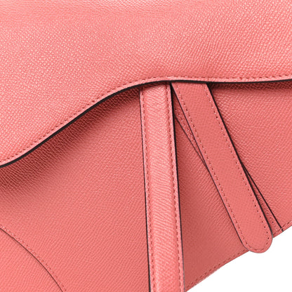 Christian Dior Grained Calfskin Saddle Bag Pink 8 of 10