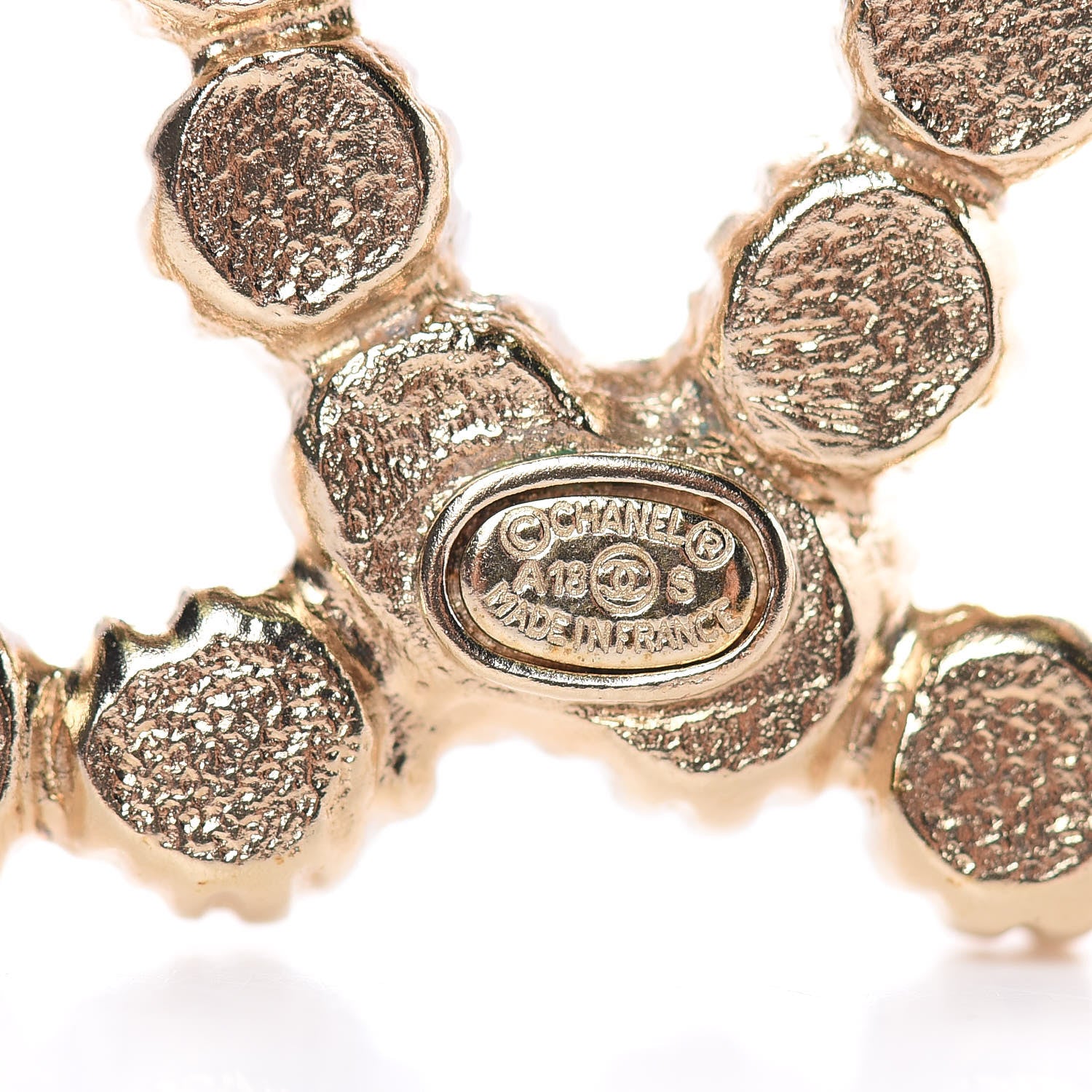 Chanel Pearl CC Brooch Gold 5 of 6