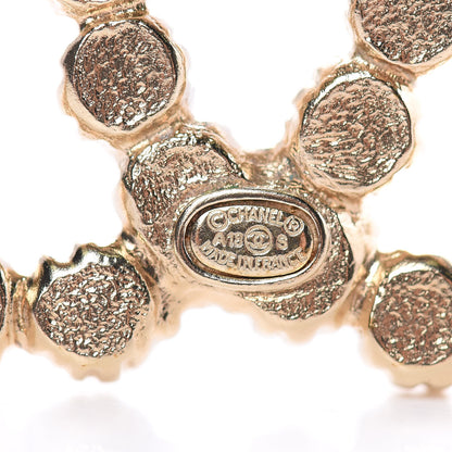 Chanel Pearl CC Brooch Gold 5 of 6