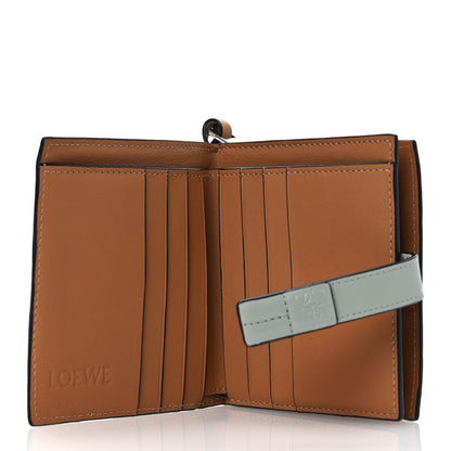 Loewe Grained Calfskin Compact Zip Wallet Marble Green Ash 6 of 10