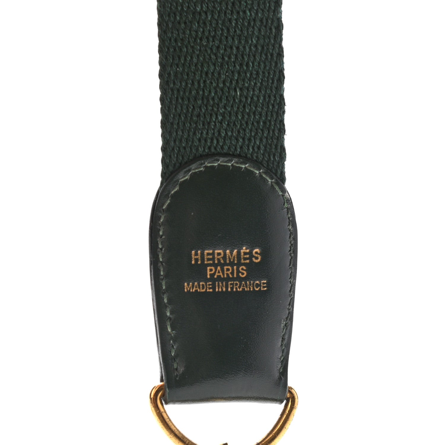 Hermes Toile Box Shoulder Strap Vert Fonce 5 of 5