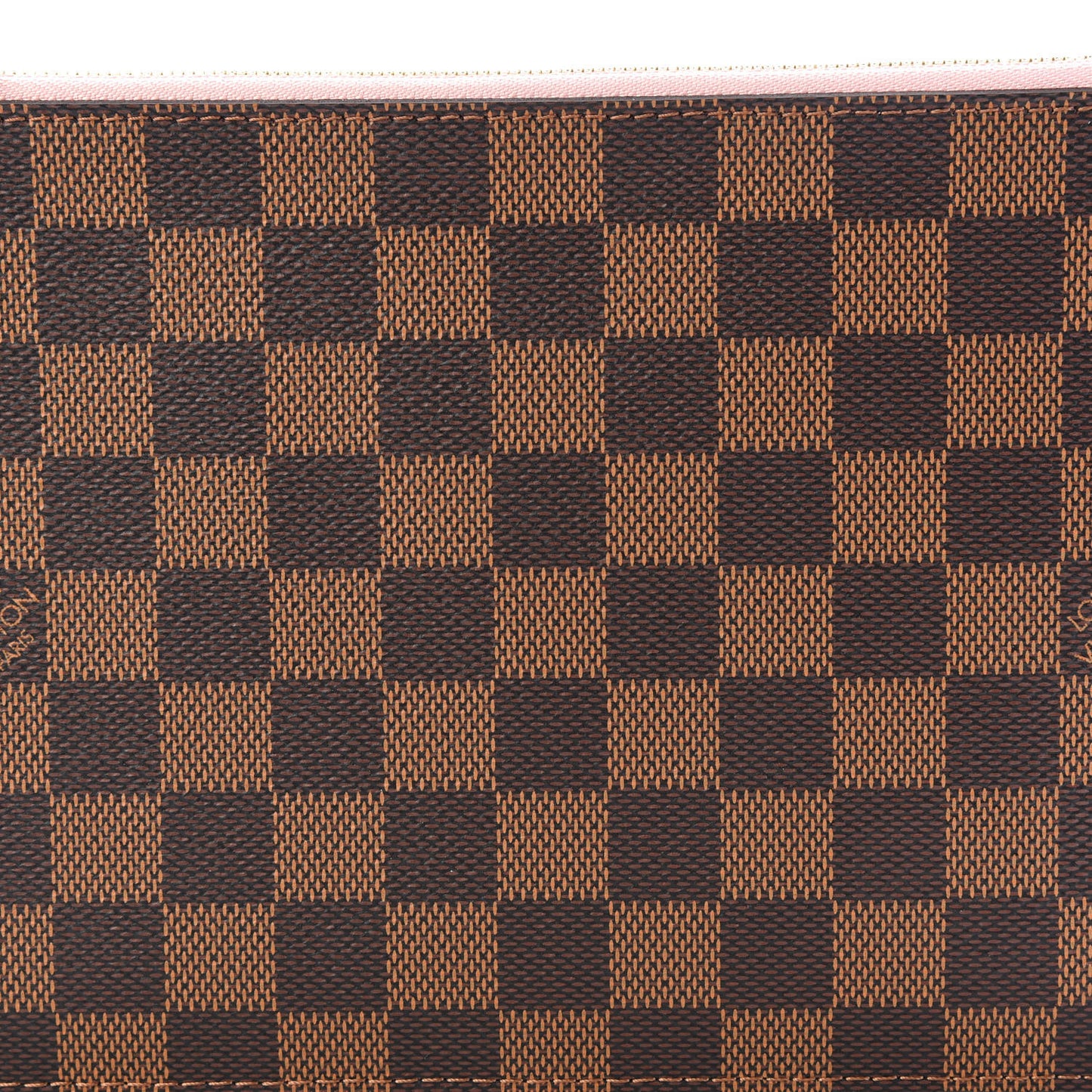 Damier Ebene Neverfull MM GM Pochette Rose Ballerine