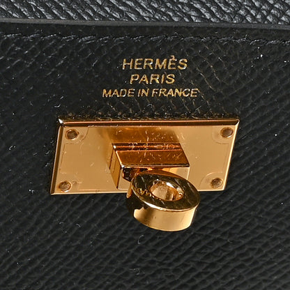 Hermes Epsom Kelly Pocket Compact Wallet Black 6 of 9