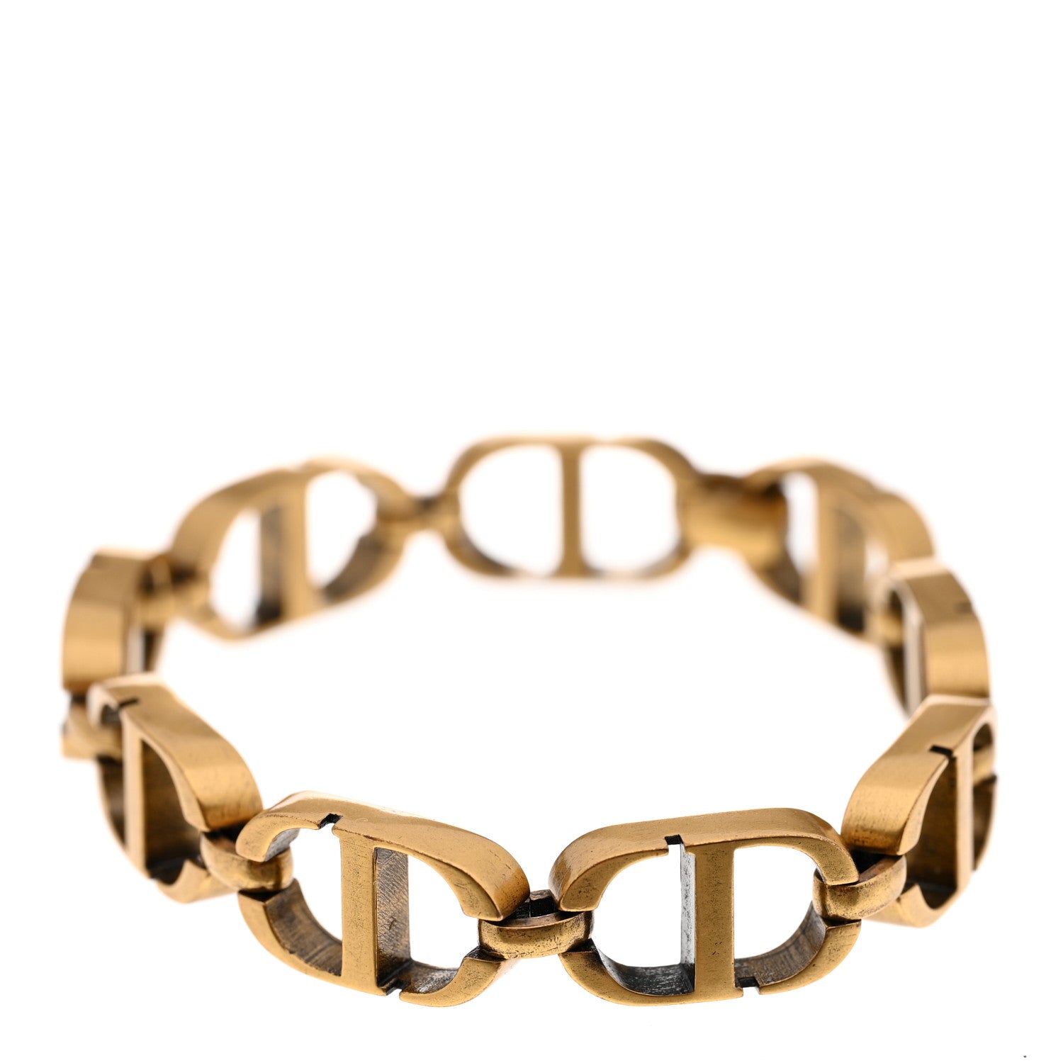 Christian Dior Metal CD Chain Bracelet Gold 1 of 5