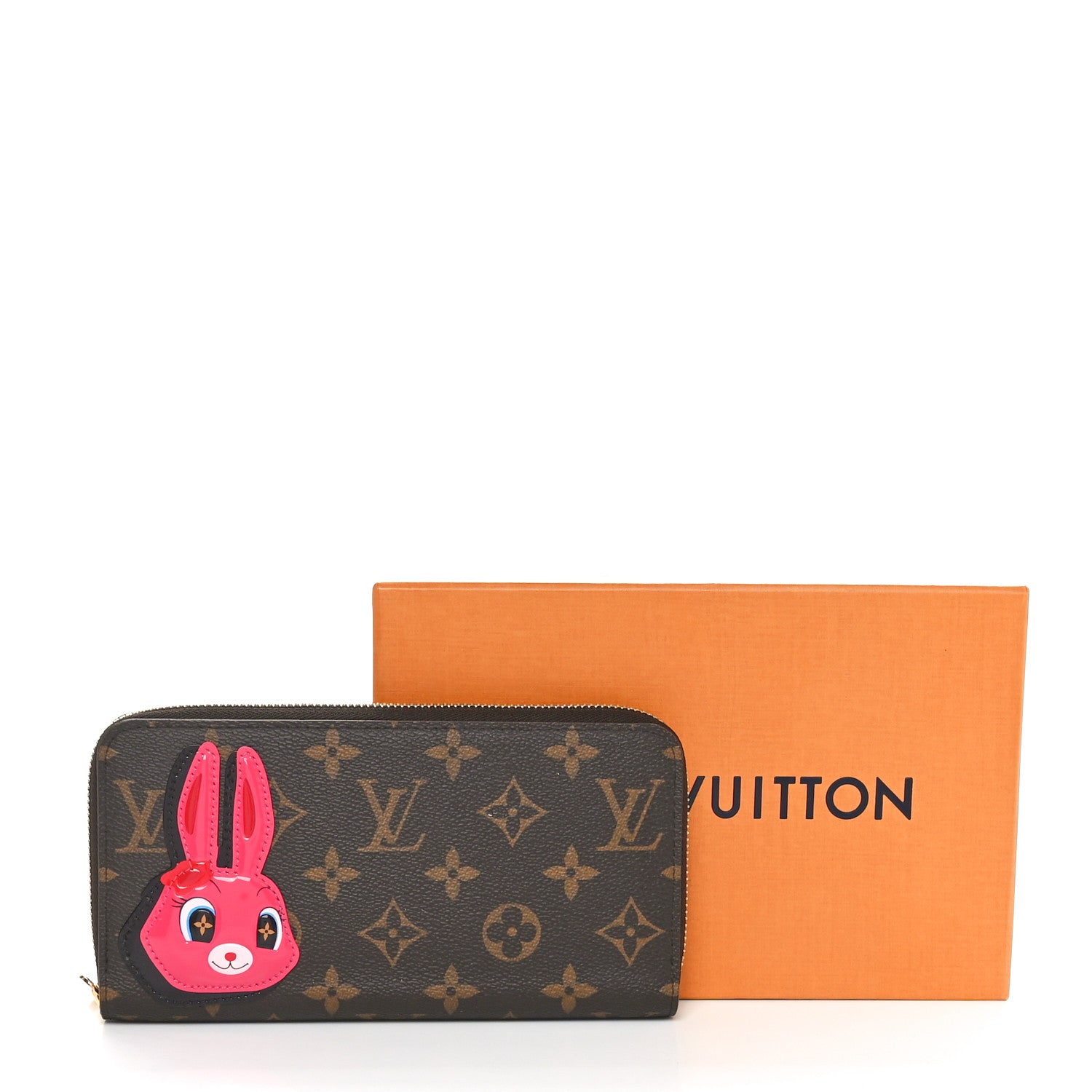 Louis Vuitton LV X SY Monogram Rabbit Zippy Wallet Pink 1617744