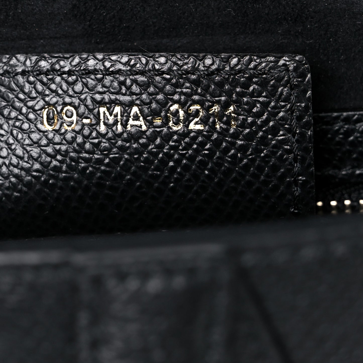 Grained Calfskin Saddle Bag Black