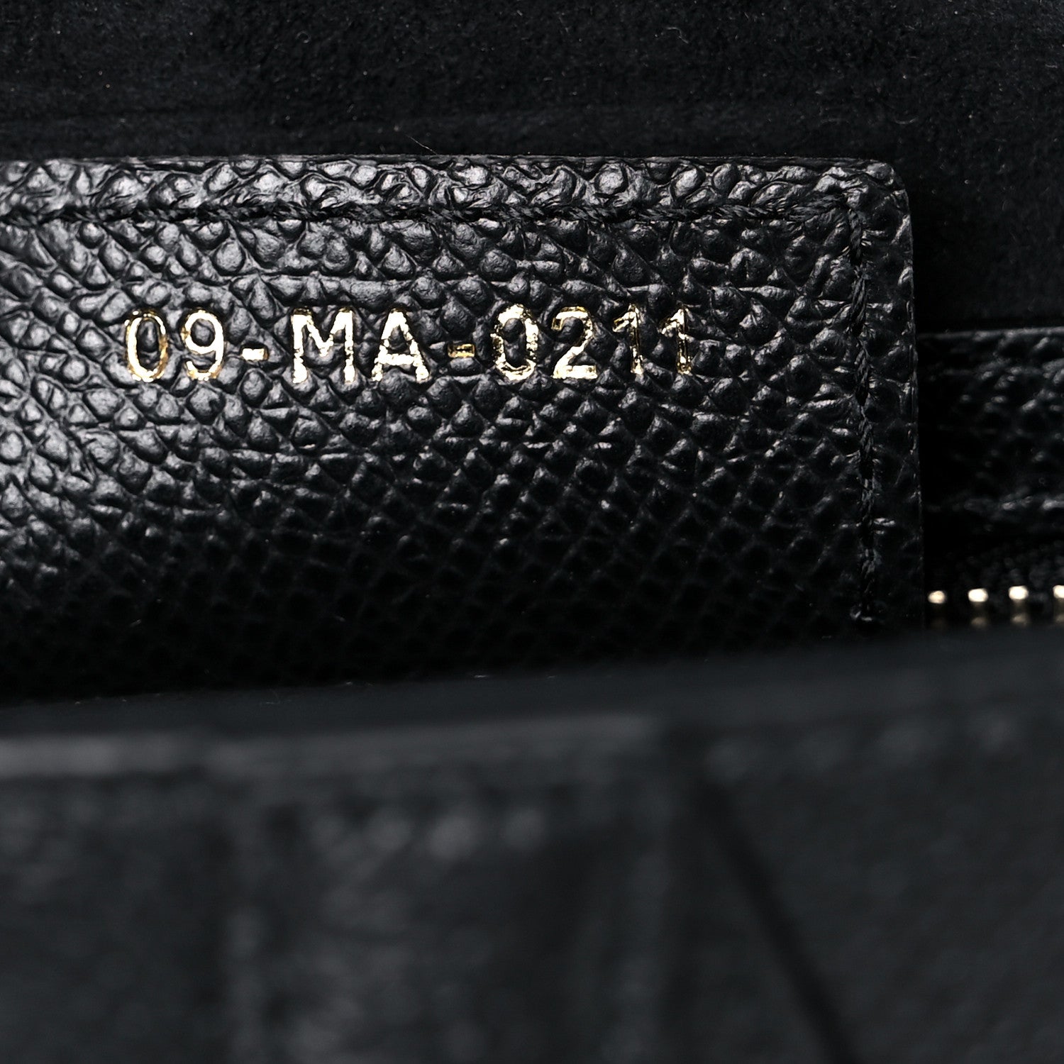 Christian Dior Grained Calfskin Saddle Bag Black 7 of 9