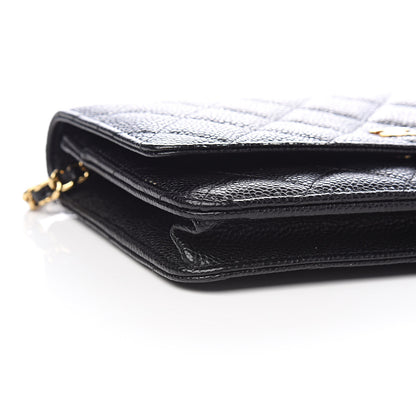 Chanel Caviar Quilted Wallet On Chain WOC Black 11 of 14
