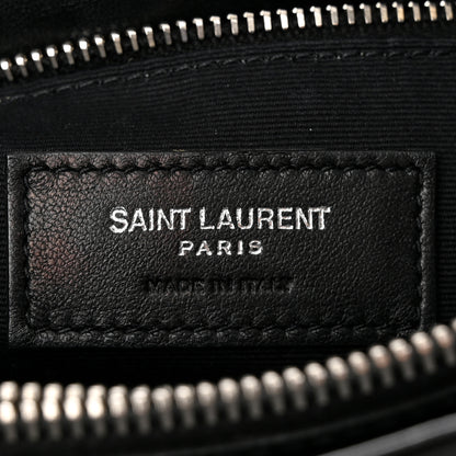 Saint Laurent Calfskin Y Quilted Monogram Small Loulou Shopper Black 7 of 13