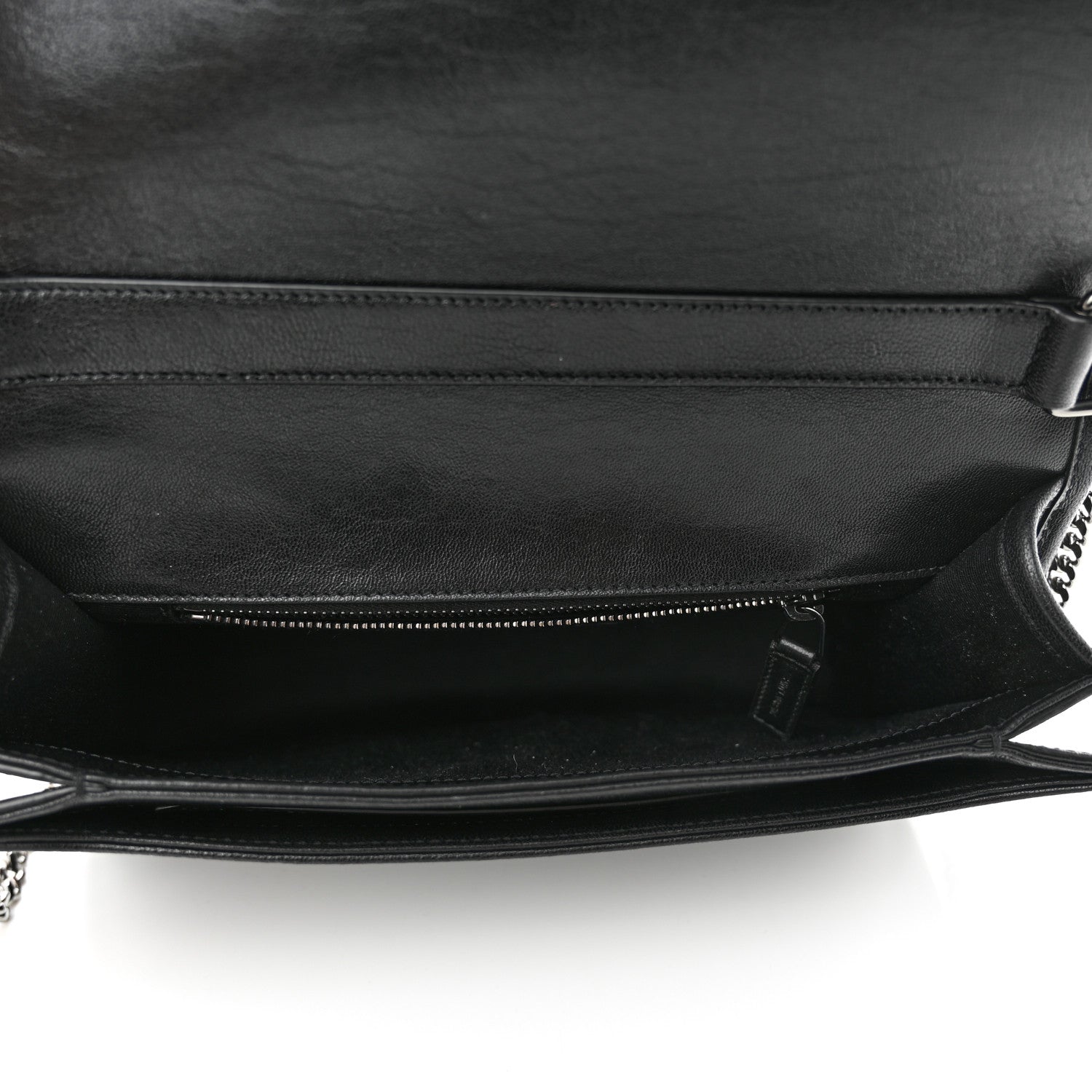 Saint Laurent Lambskin Quilted Mini Becky Chain Bag Black 4 of 9
