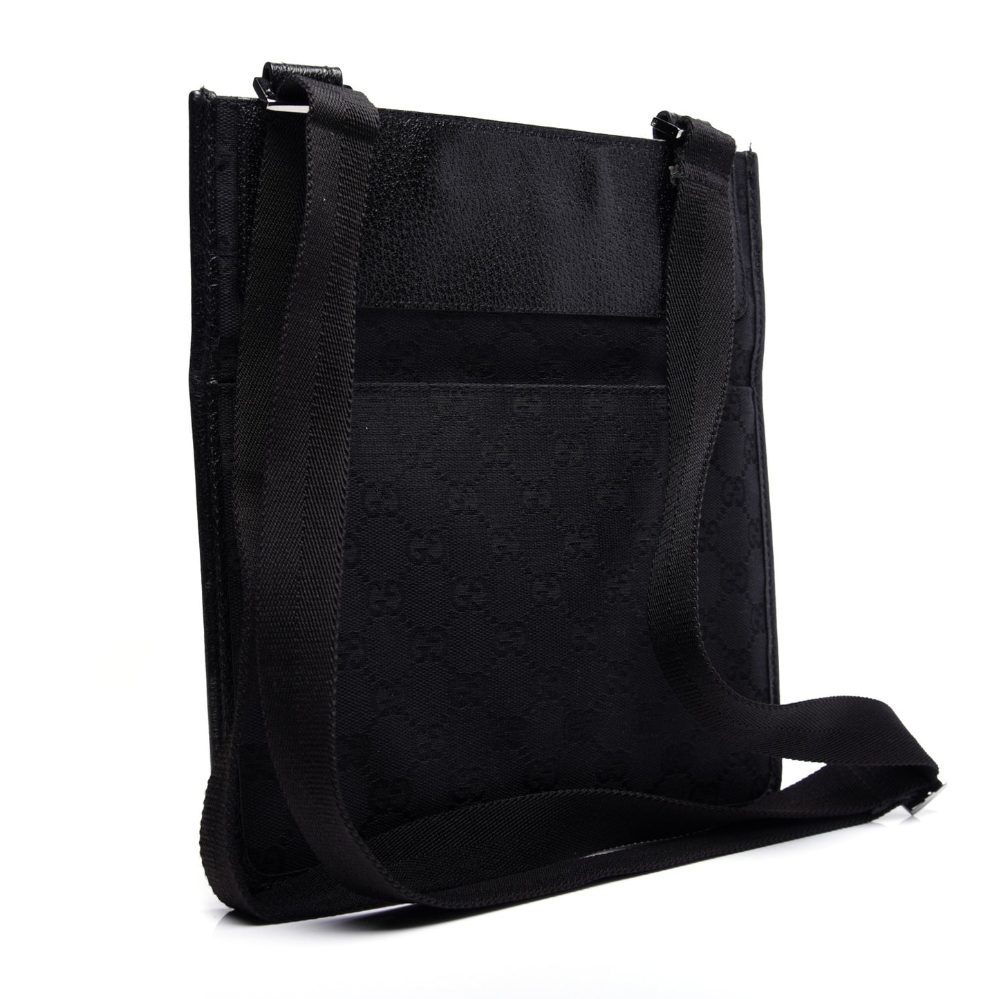 Monogram Messenger Crossbody Bag Black