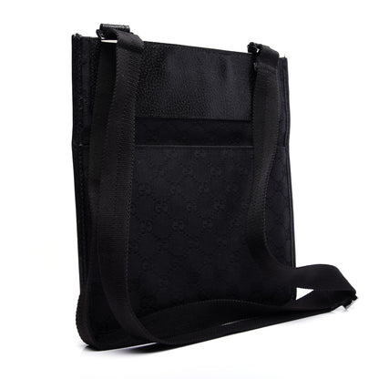 Gucci Monogram Messenger Crossbody Bag Black 3 of 10
