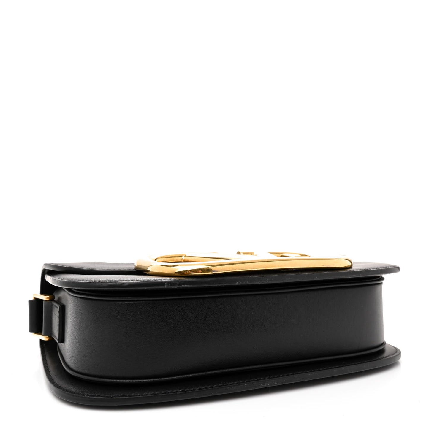 Smooth Calfskin Supervee Shoulder Bag Black