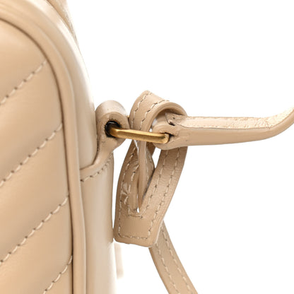 Saint Laurent Calfskin Matelasse Monogram Lou Camera Bag Dark Latte 9 of 12