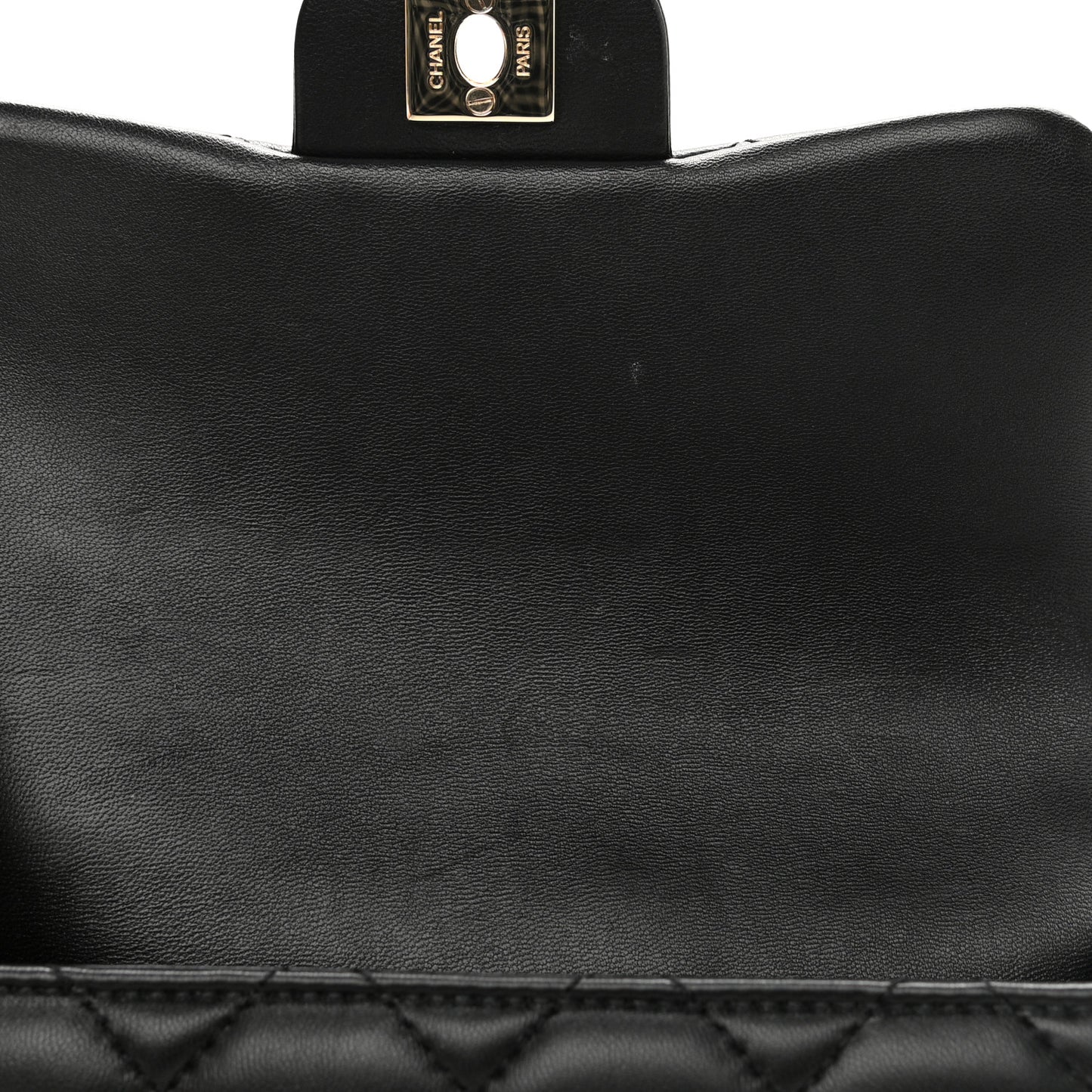 Lambskin Quilted Small My Precious Flap Black
