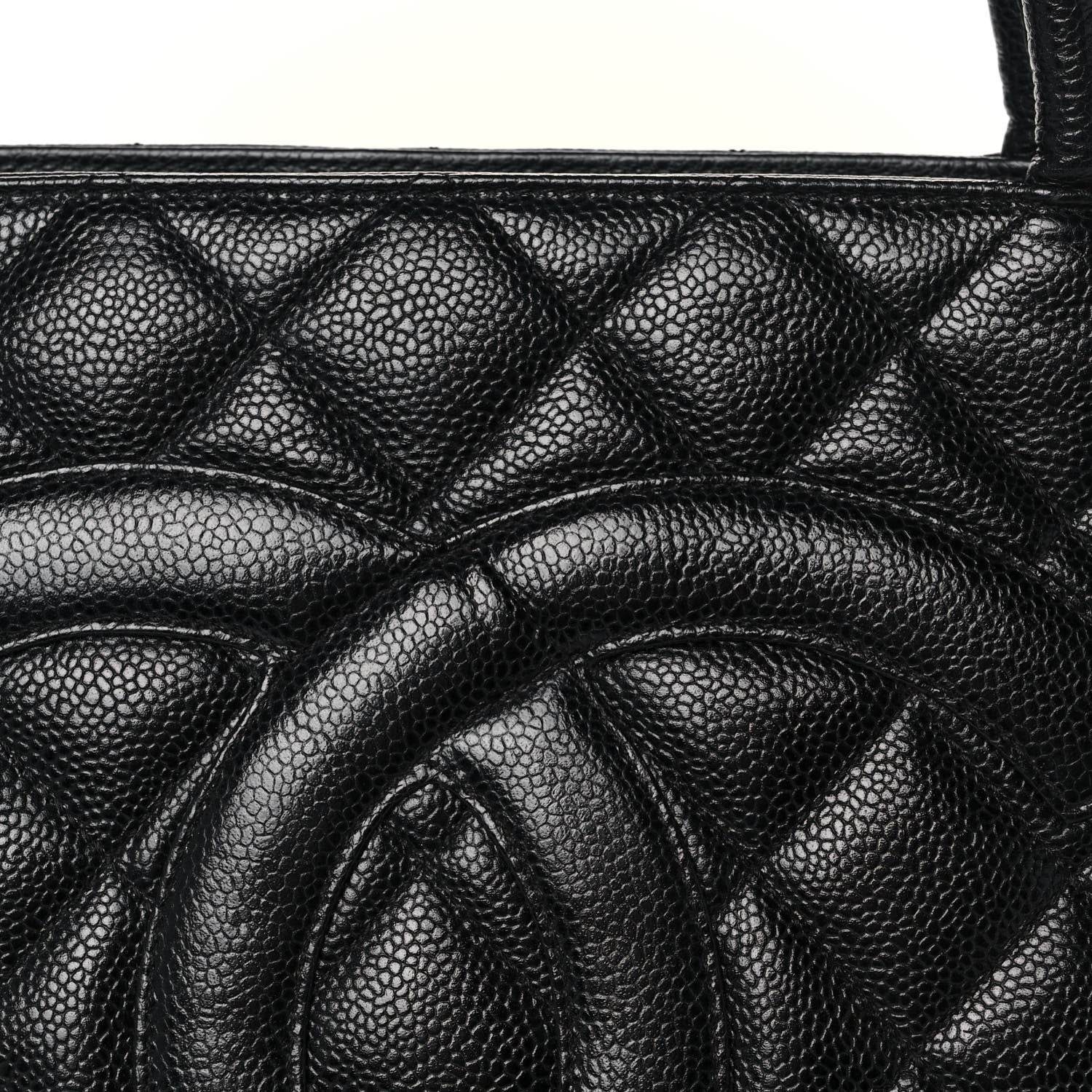 Chanel Caviar Quilted Medallion Tote Black 15 of 19