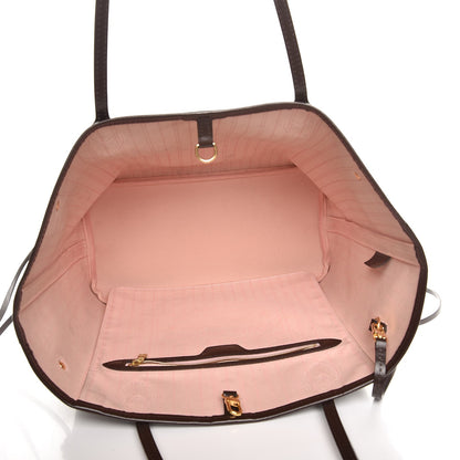 Louis Vuitton Damier Ebene Neo Neverfull MM Rose Ballerine 6 of 16