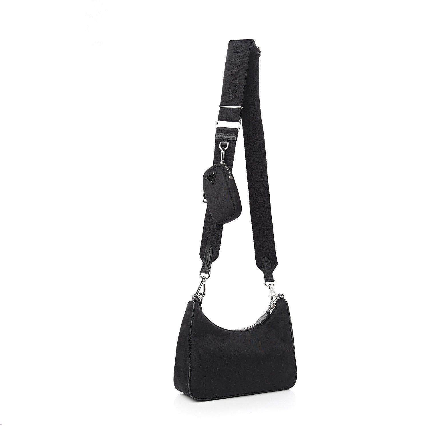 Prada Nylon Re-Edition 2005 Shoulder Bag Black 2 of 10