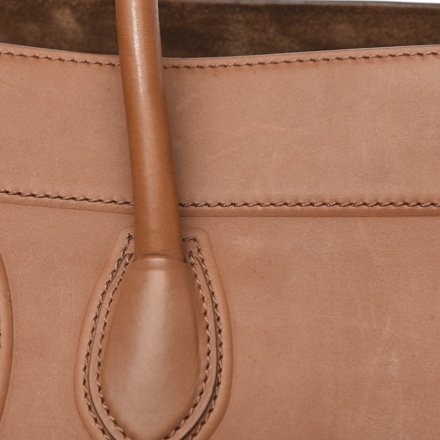 Natural Calfskin Large Phantom Luggage Tan