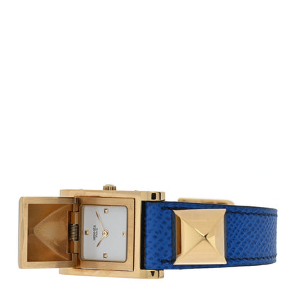 Hermes Stainless Steel Courchevel 23mm Medor Quartz Watch Bleu France 2 of 5