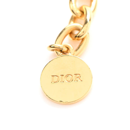 Christian Dior Metal Danseuse Etoile Chain Choker Necklace Gold 5 of 5