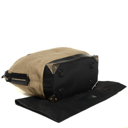 Alexander Wang Burlap Calfskin Large Emile Beige Pale Gold Hardware 4 of 8
