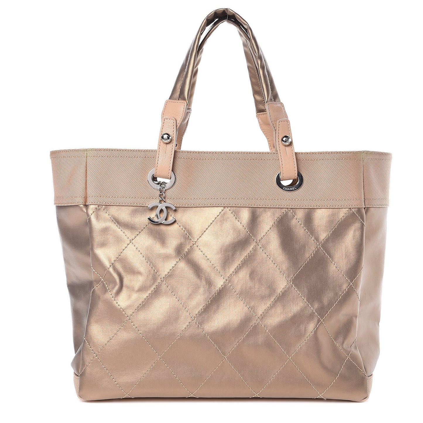 Canvas Large Paris Biarritz Tote Beige