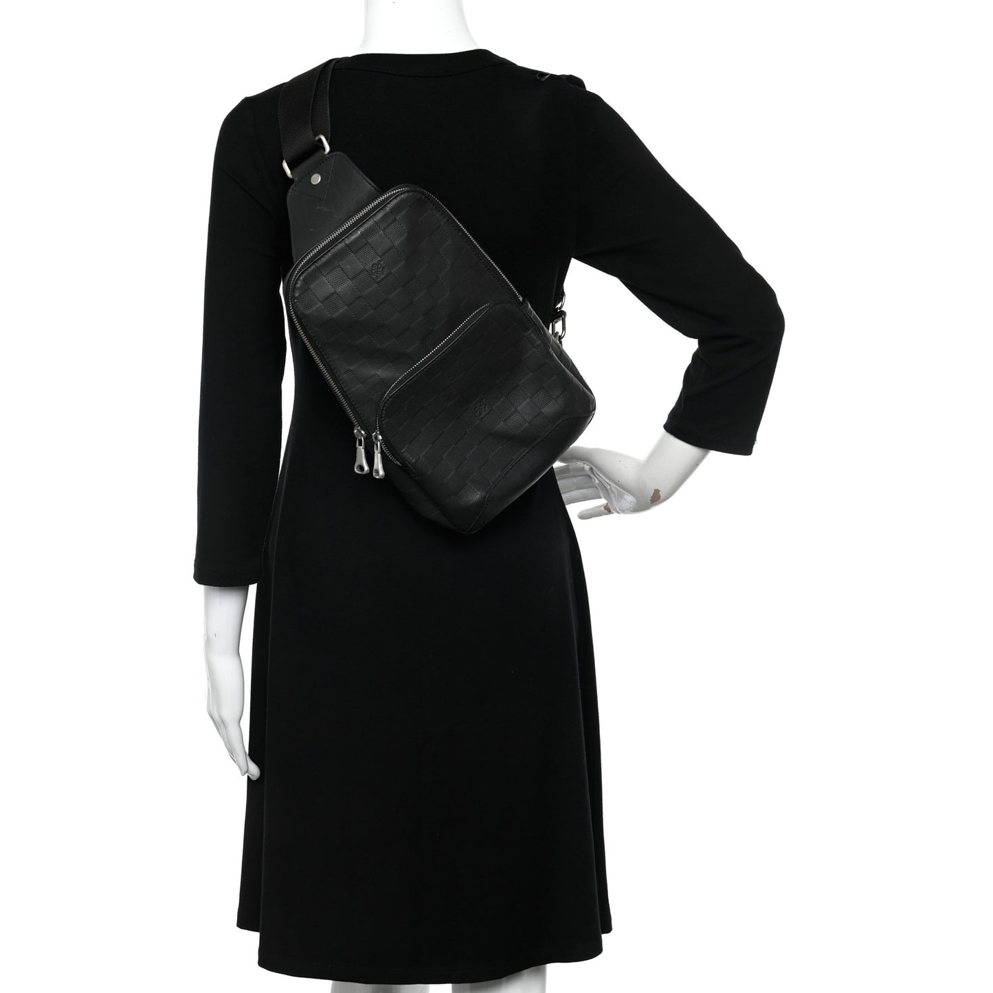 Damier Infini Avenue Sling Backpack Onyx