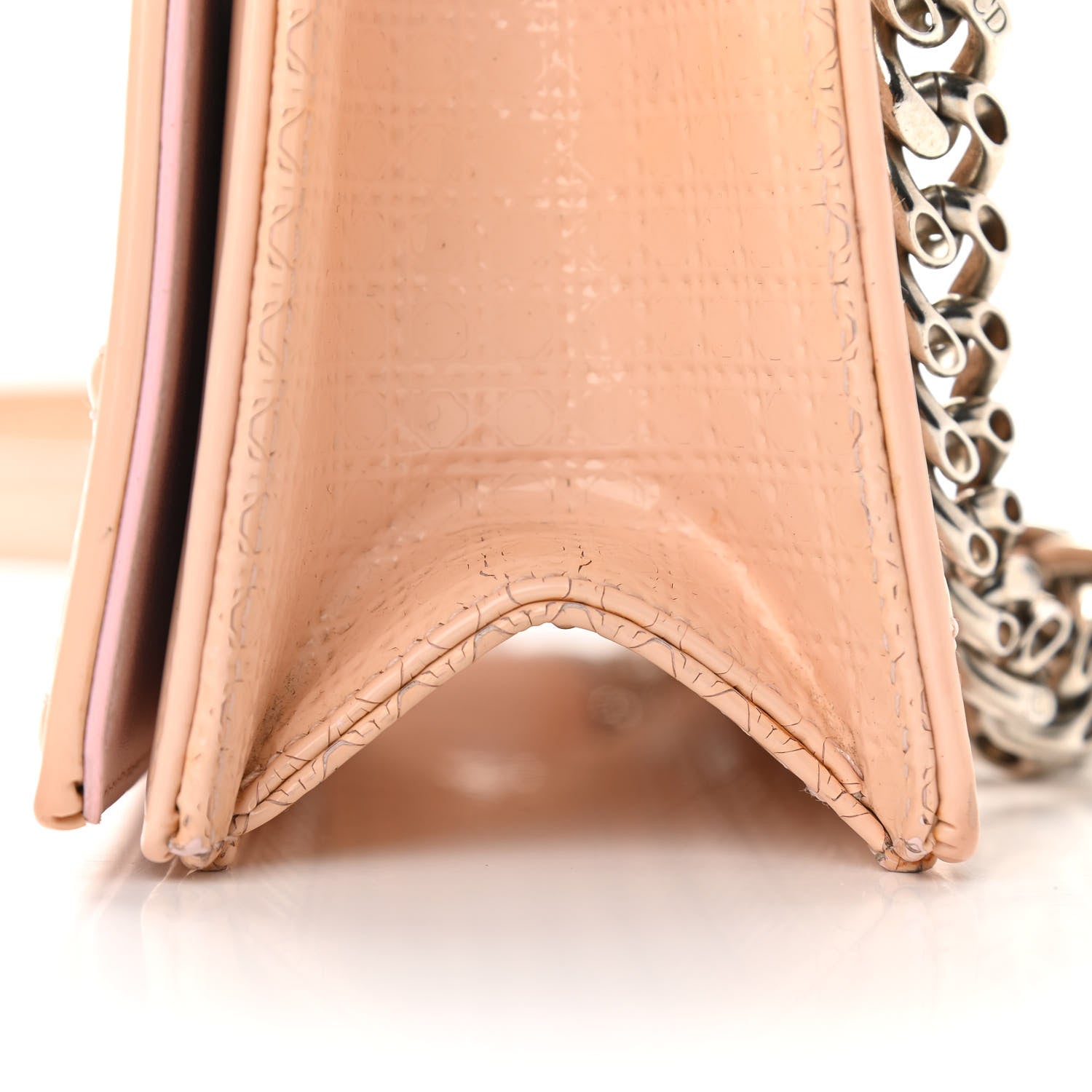 Christian Dior Patent Micro-Cannage Small Diorama Flap Bag Pink 15 of 22