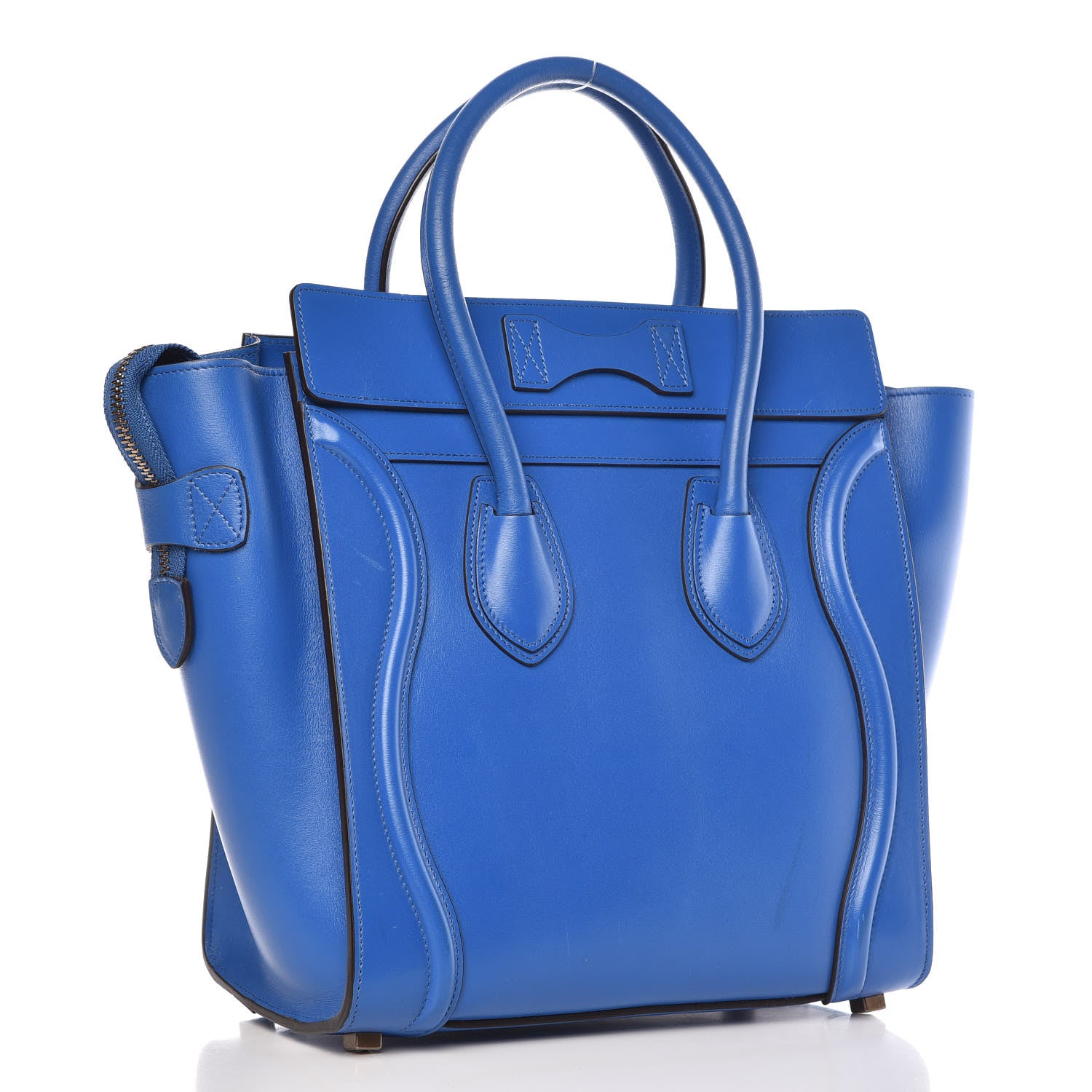 Celine Palmelato Micro Luggage Electric Blue 3 of 12