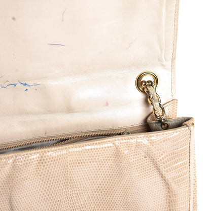 Chanel Lizard Tassel Flap Bag Light Brown 10 of 17