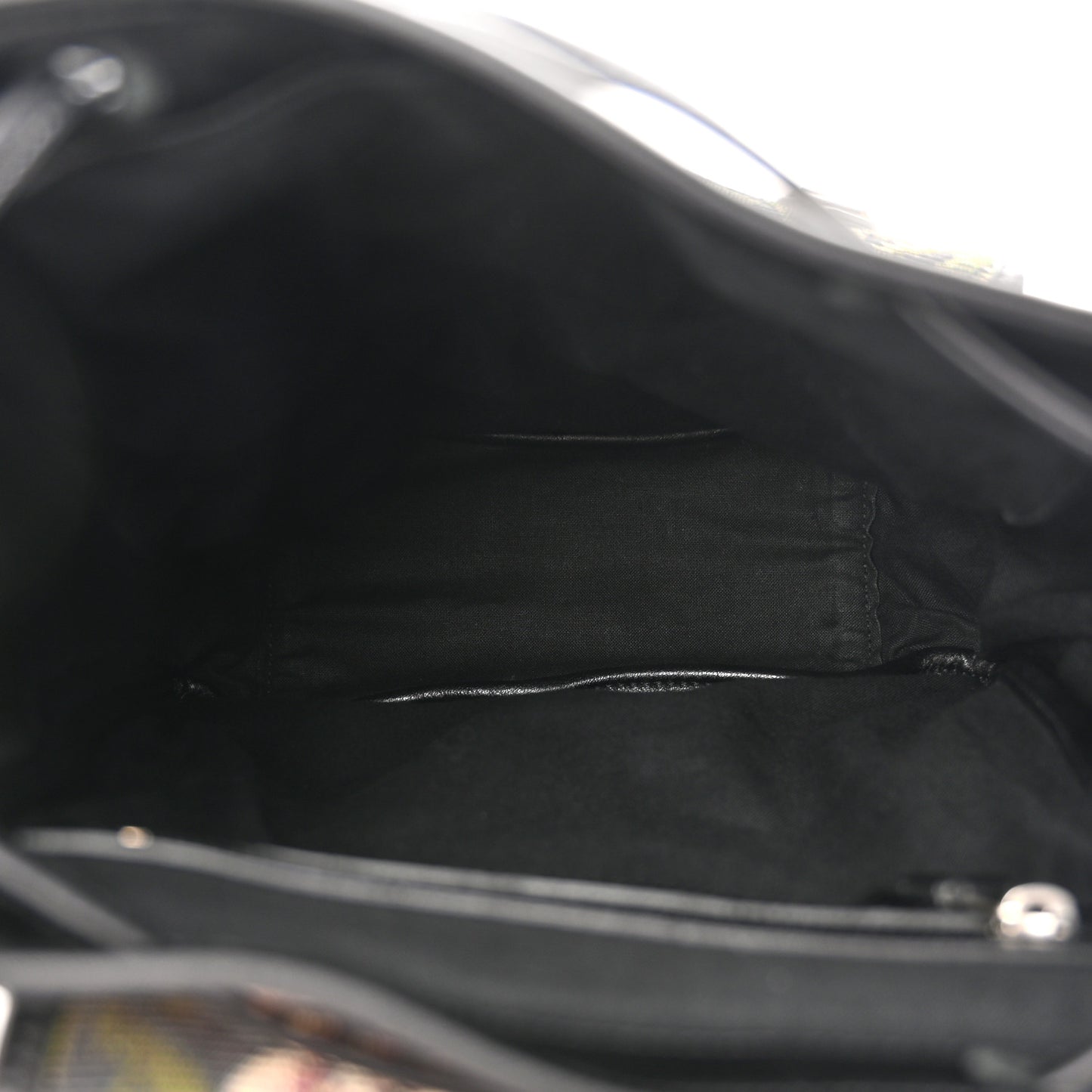 Canvas Floral Print Festival Backpack Black