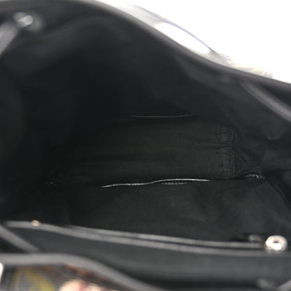 Saint Laurent Canvas Floral Print Festival Backpack Black 5 of 10