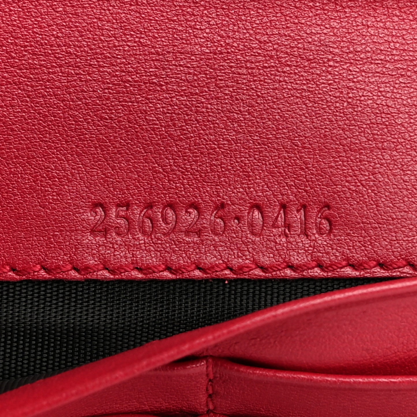 Microguccissima Interlocking G Continental Wallet Red