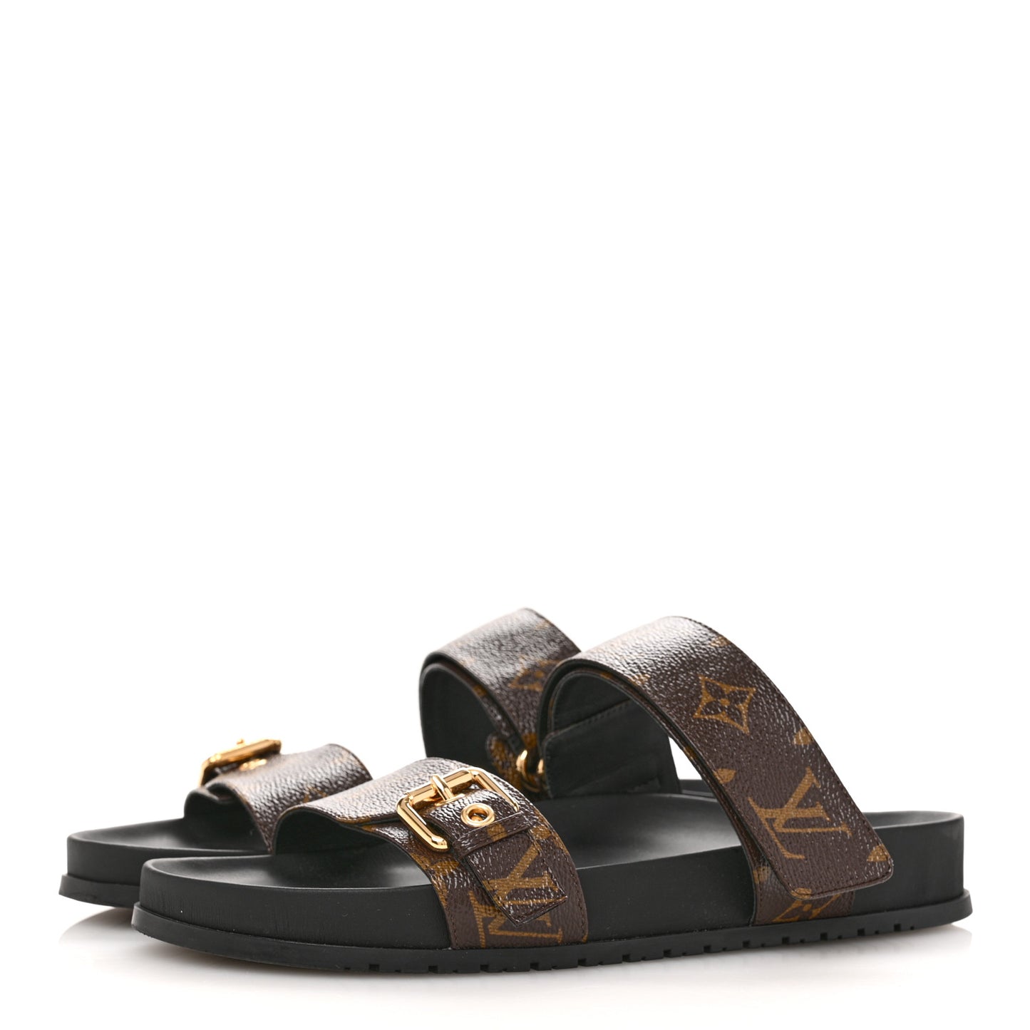 Monogram Bom Dia Mule Sandals 39.5 Black