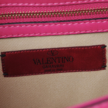 Valentino Garavani Vitello Small Glam Lock Rockstud Flap Pop Fuxia 6 of 8